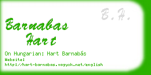 barnabas hart business card