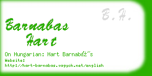 barnabas hart business card